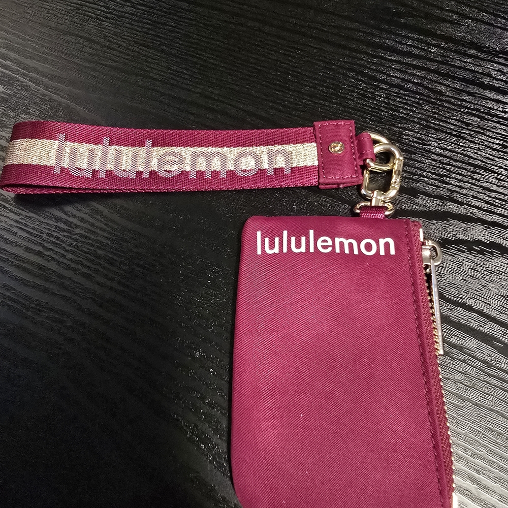 lululemon athletica Burgundy Key & Card Holder